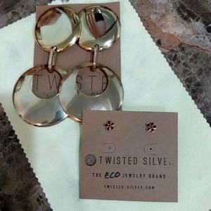 Twisted silver Evolve earrings